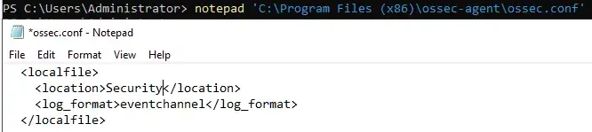 TMA Solutions Changes to the ossec.conf File
